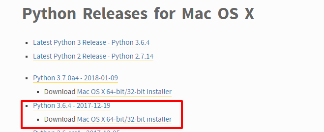 Python Releases for Mac OS X Python org (2)