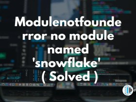 Modulenotfounderror no module named 